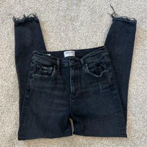 Agolde mid rise black skinny jean | size 28